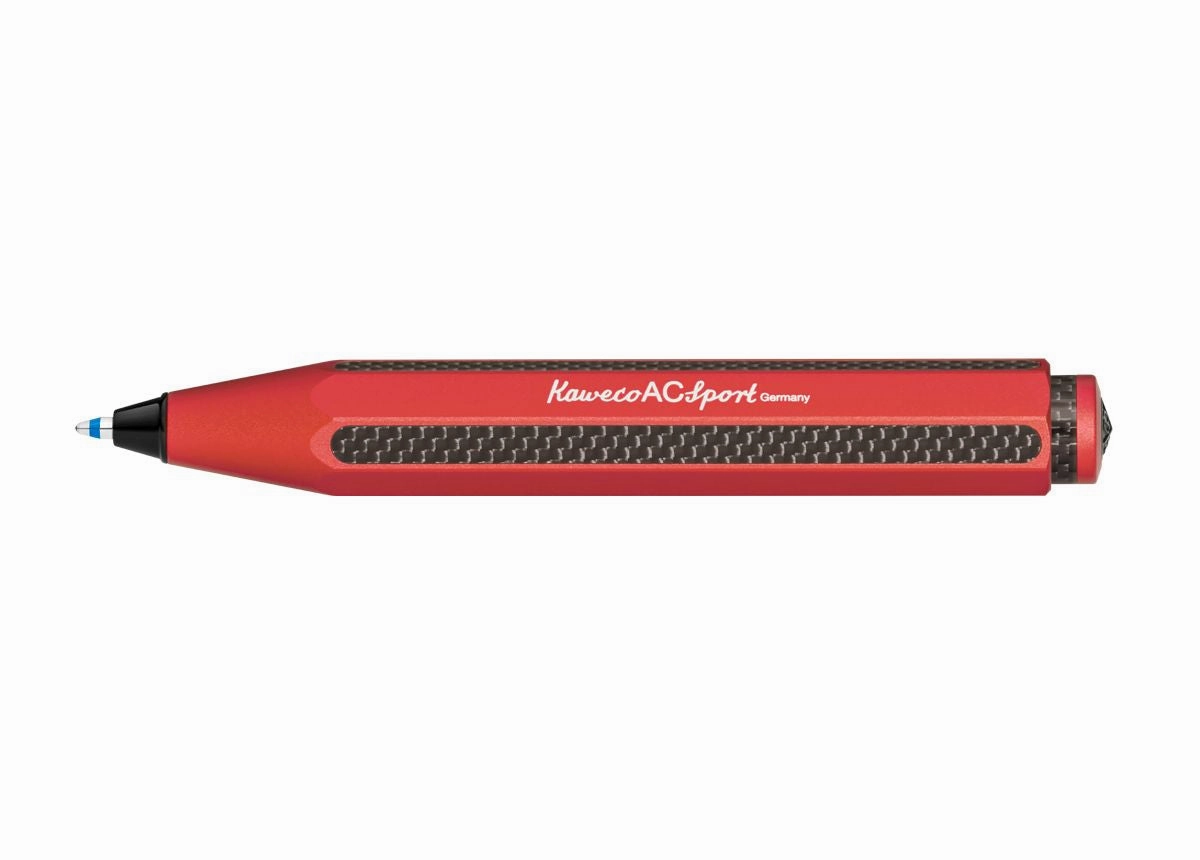 giant Kaweco Al   Carbon Sport Red Ballpoint Pen