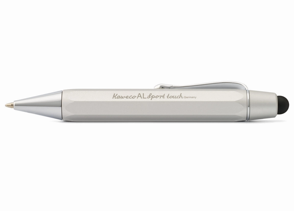 Kaweco Al Sport Silver Touch Ballpoint Pen large biodegradable