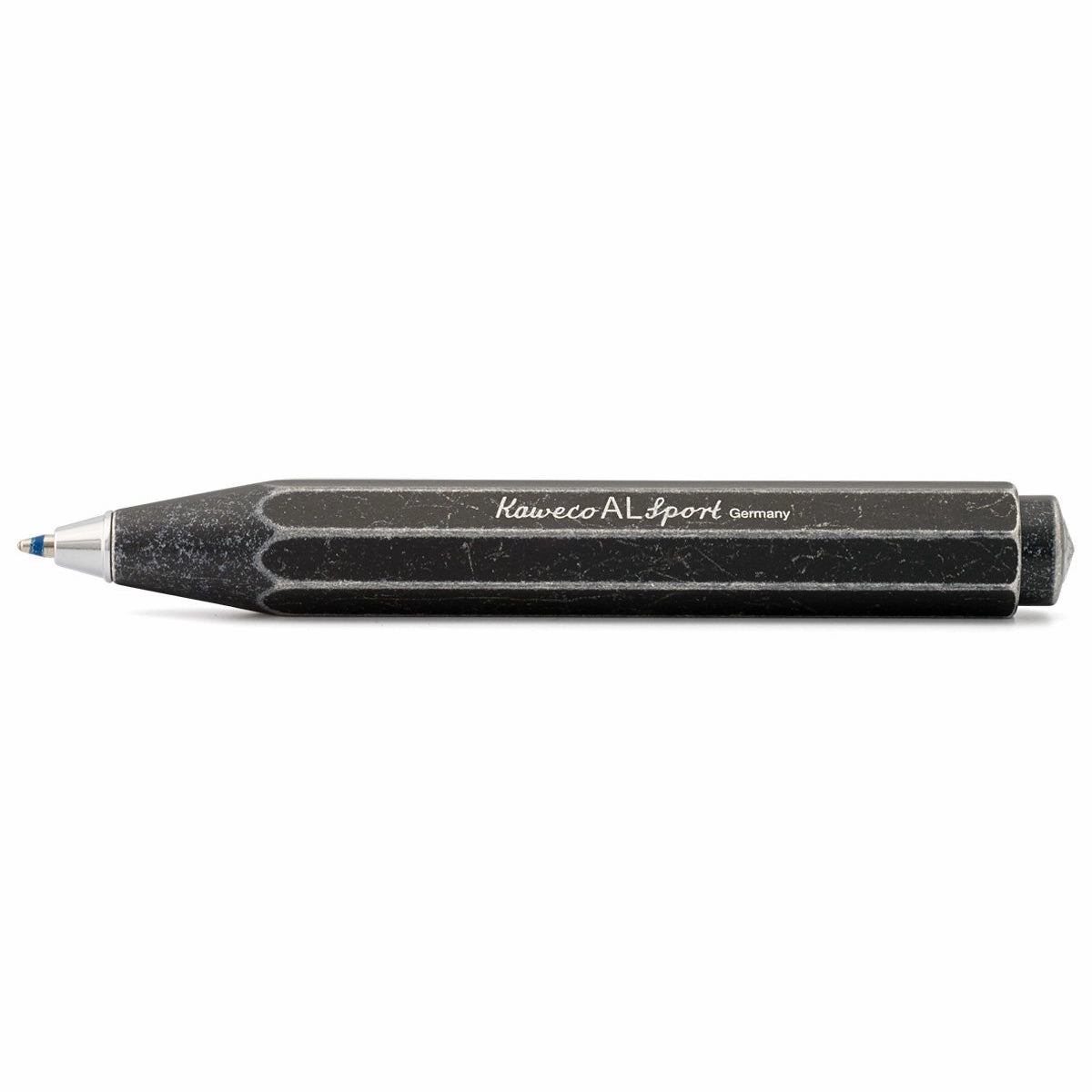 Kaweco Al Sport Stonewashed Black Ballpoint Pen thin
