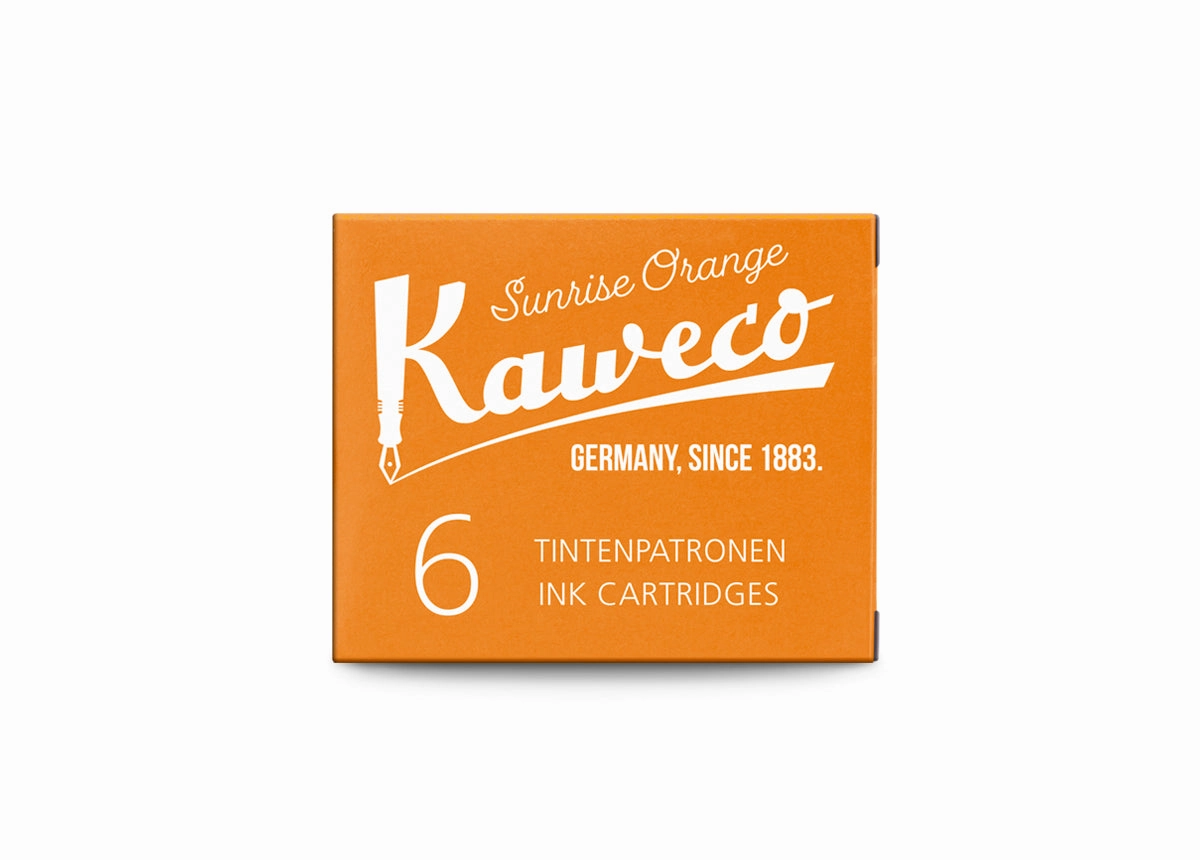Kaweco Ink Cartridges 6-Pack Sunrise Orange magnetic limited