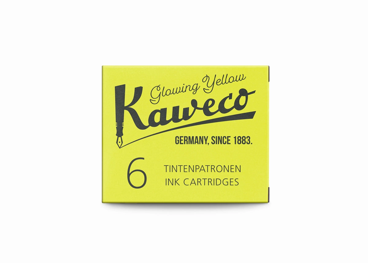 Kaweco Ink Cartridges 6 Pieces Glowing Yellow vivid linen