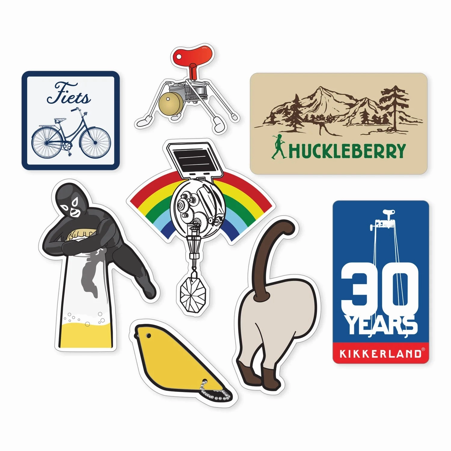 Kikkerland Sticker Pack #2 new