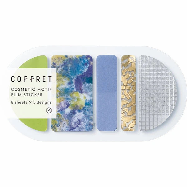 neutral stackable King Jim Coffret Cosmetic Motif Film Stickers Oval Chiffon Yellow