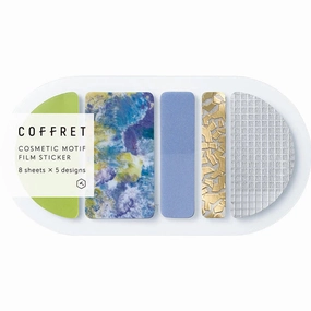 neutral stackable King Jim Coffret Cosmetic Motif Film Stickers Oval Chiffon Yellow