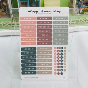 modern Boho Chic Monthly Weekly Kit