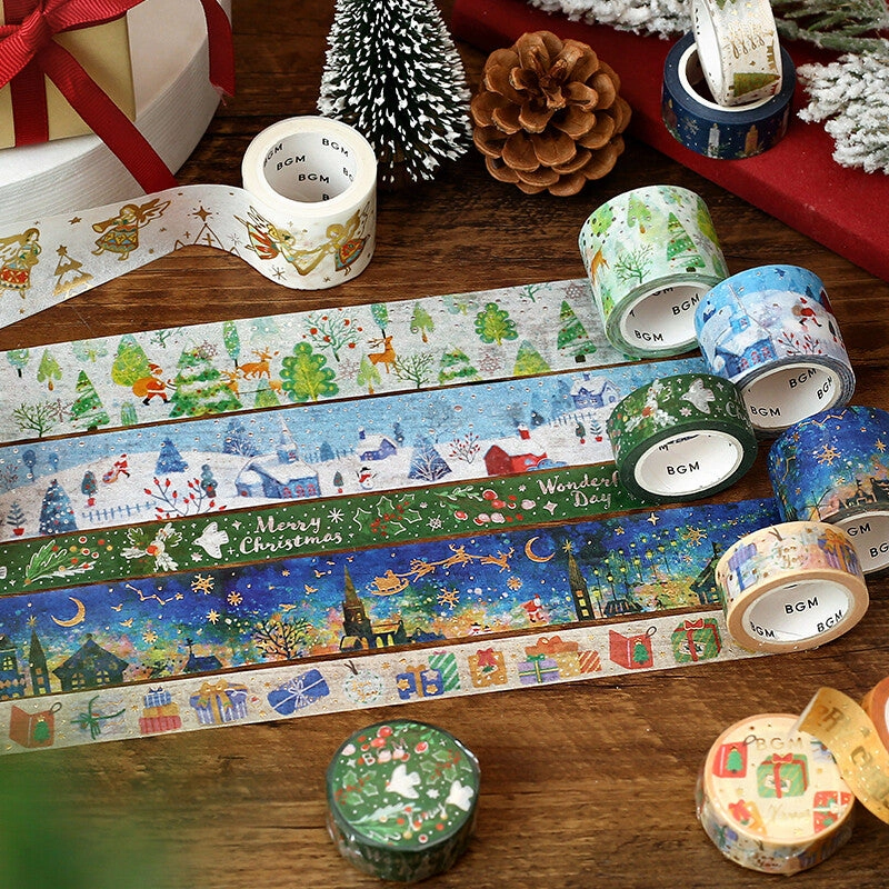 Christmas Happiness Washi Tape waterproof bundle