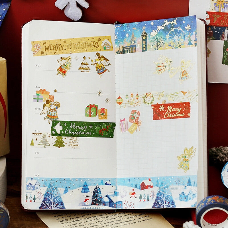 bronze Christmas Happiness Washi Tape