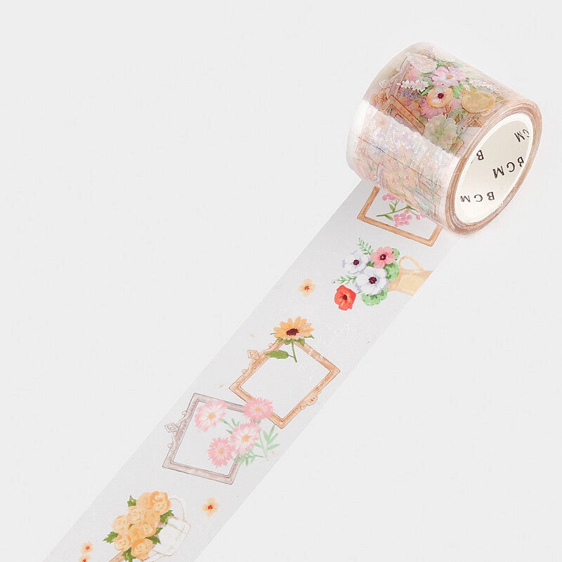 bold Flower Gallery Pet Clear Tape Bgm