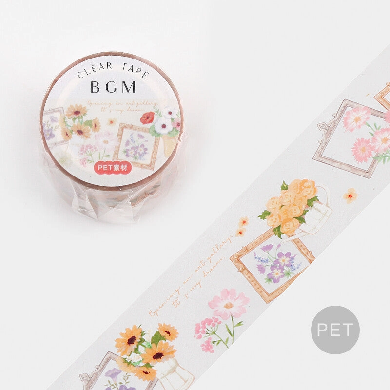 essential Flower Gallery Pet Clear Tape Bgm