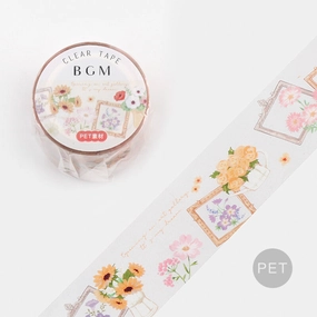 essential Flower Gallery Pet Clear Tape Bgm