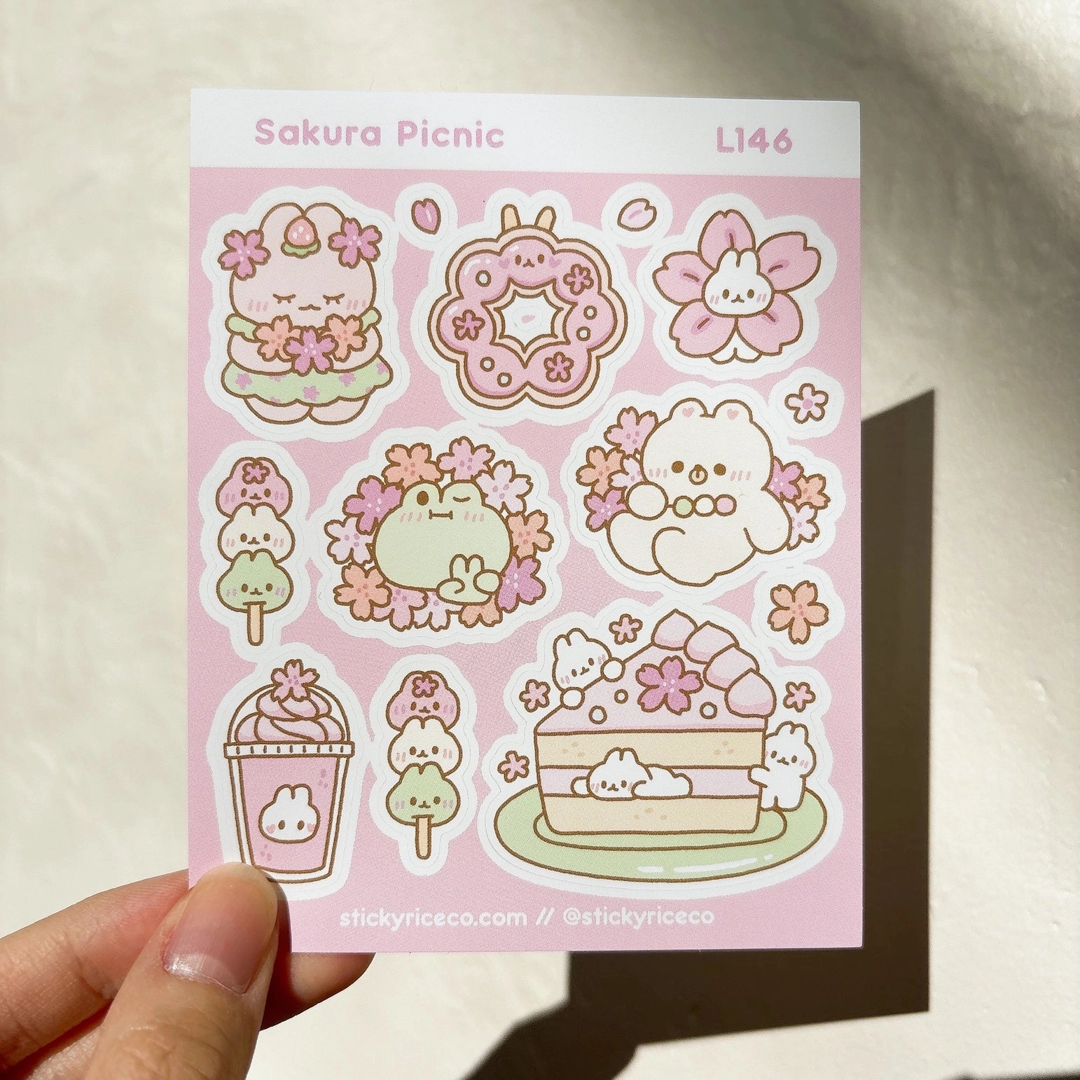 Sakura Picnic Sticker Sheet manual