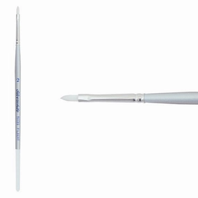 Silverwhite? Short Handle Foundation Watercolor Filbert Brush Size 2 bold automatic