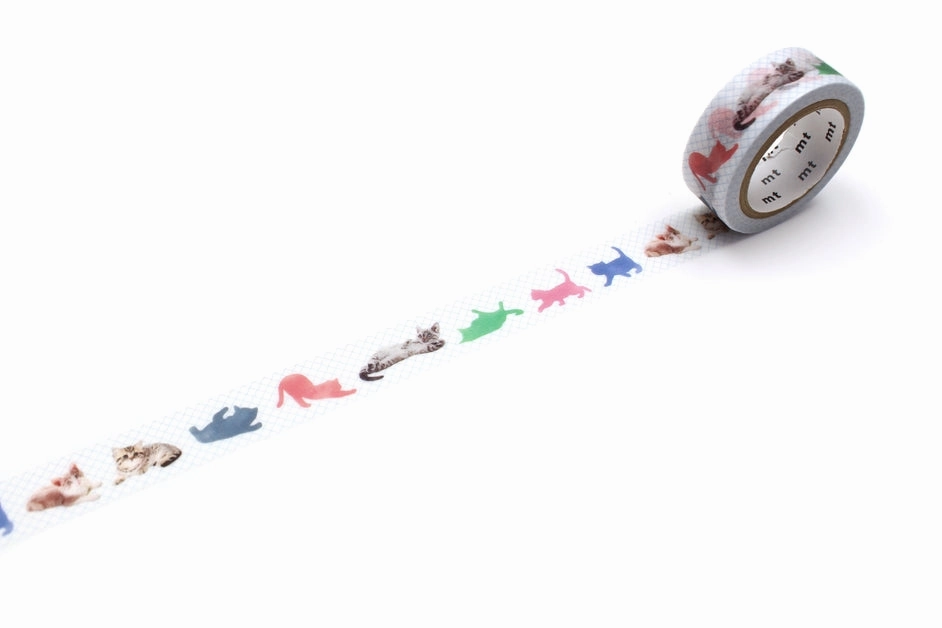 Kitten Mt Washi Tape linen