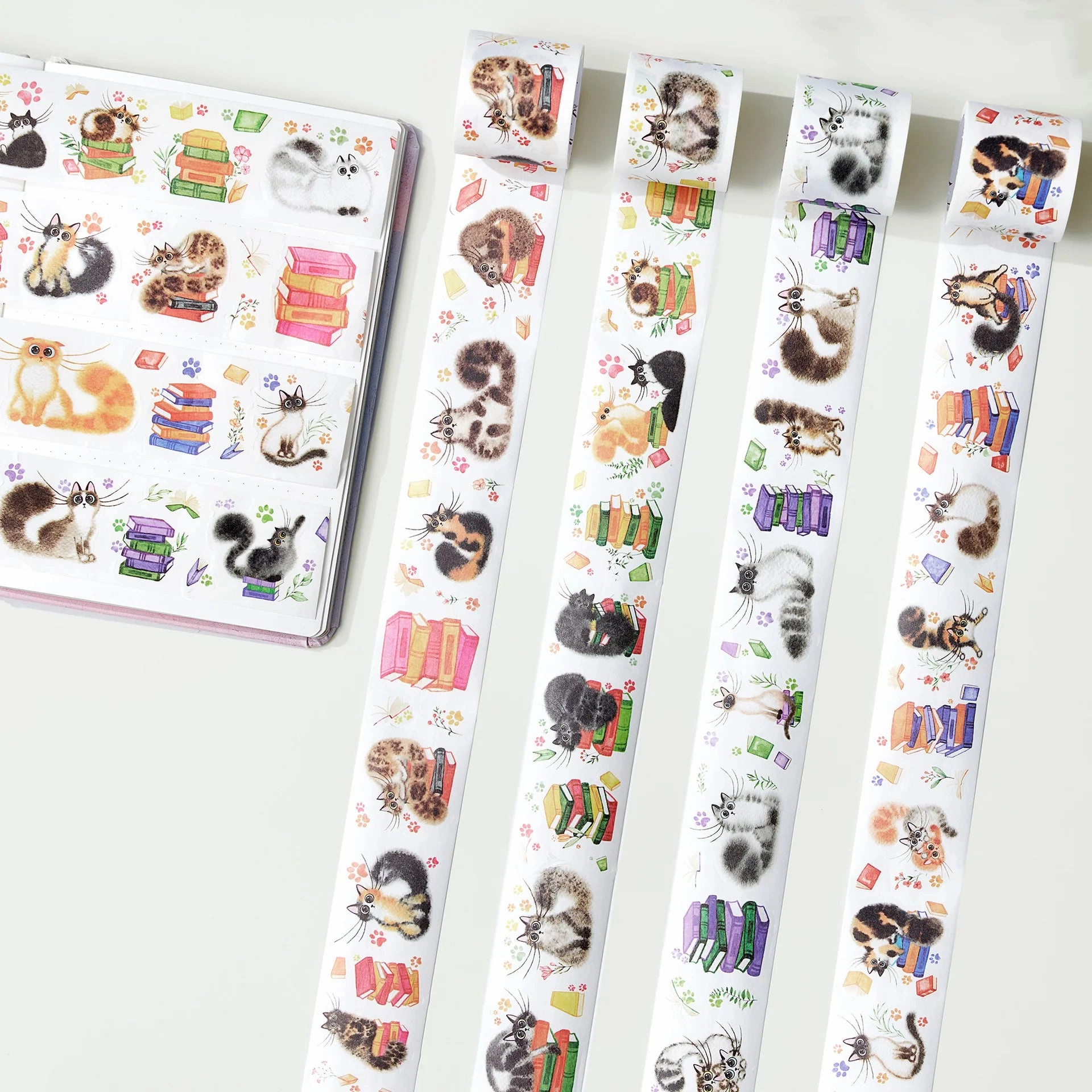 reliable Kitten'S Play Washi Tape Sticker Set