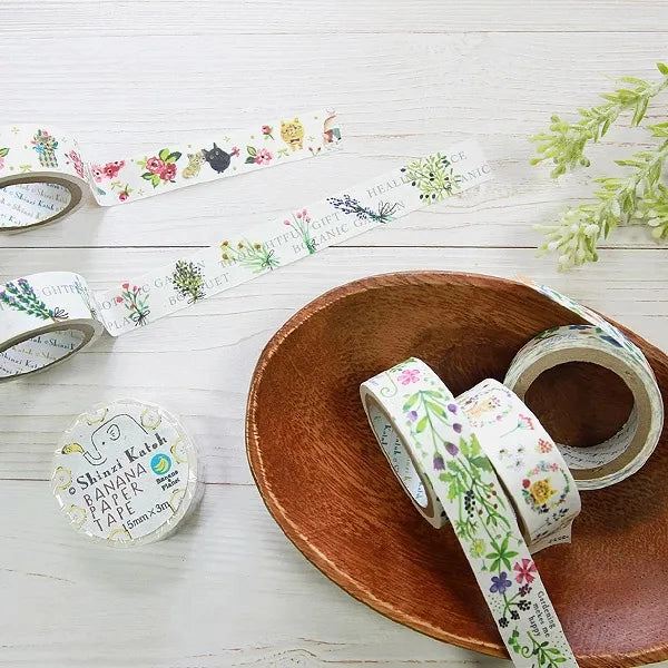 Kitty Cat Bloom Washi Tape rubber soft