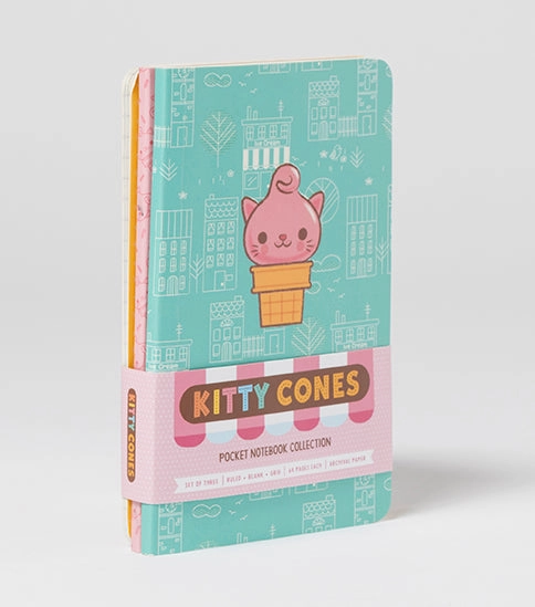 valuable Kitty Cones Pocket Notebook Collection (Set Of 3)