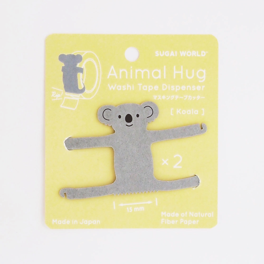 Koala Animal Hug Washi Cutter (Set Of 2) wooden collapsible