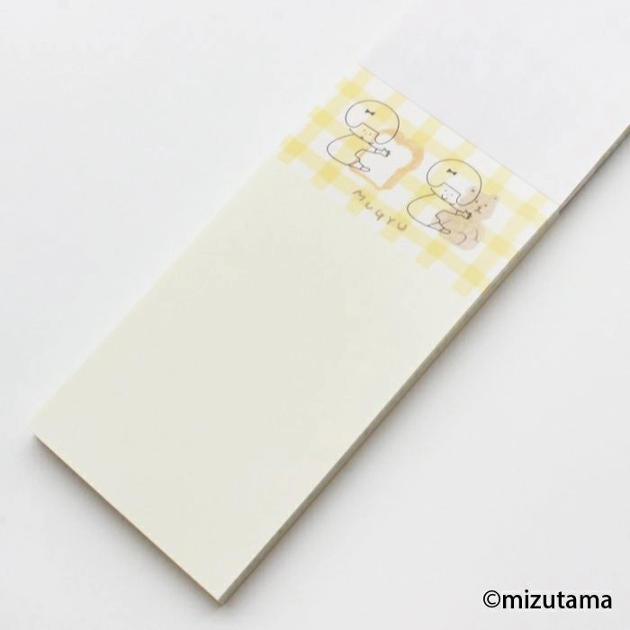 Kokoro Moyou Slim Memo Pad - Cuddly classic resin