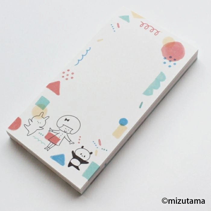 Kokoro Moyou Slim Memo Pad - Happy sealed