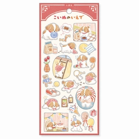 Konamisha'S Picture Book Dog Life Sticker flexible popular