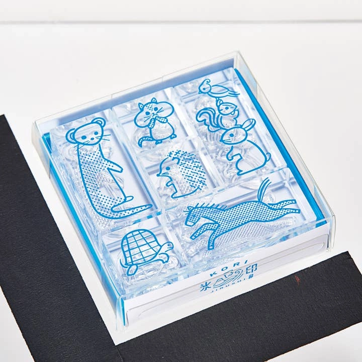Kori Jirushi Crystal Clarity Stamp Set- Animals elegant