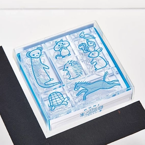 Kori Jirushi Crystal Clarity Stamp Set- Animals elegant