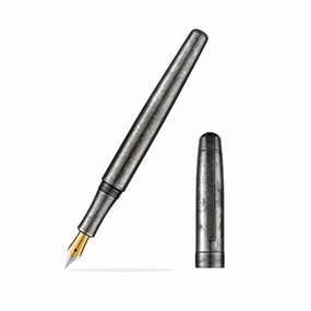 round elegant Laban Antique Gunmetal Fountain Pen