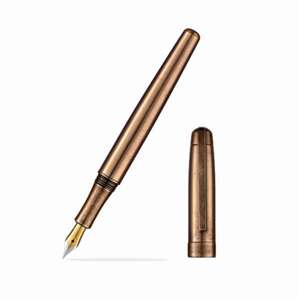 Laban Antique Rose Gold Fountain Pen bundle pack
