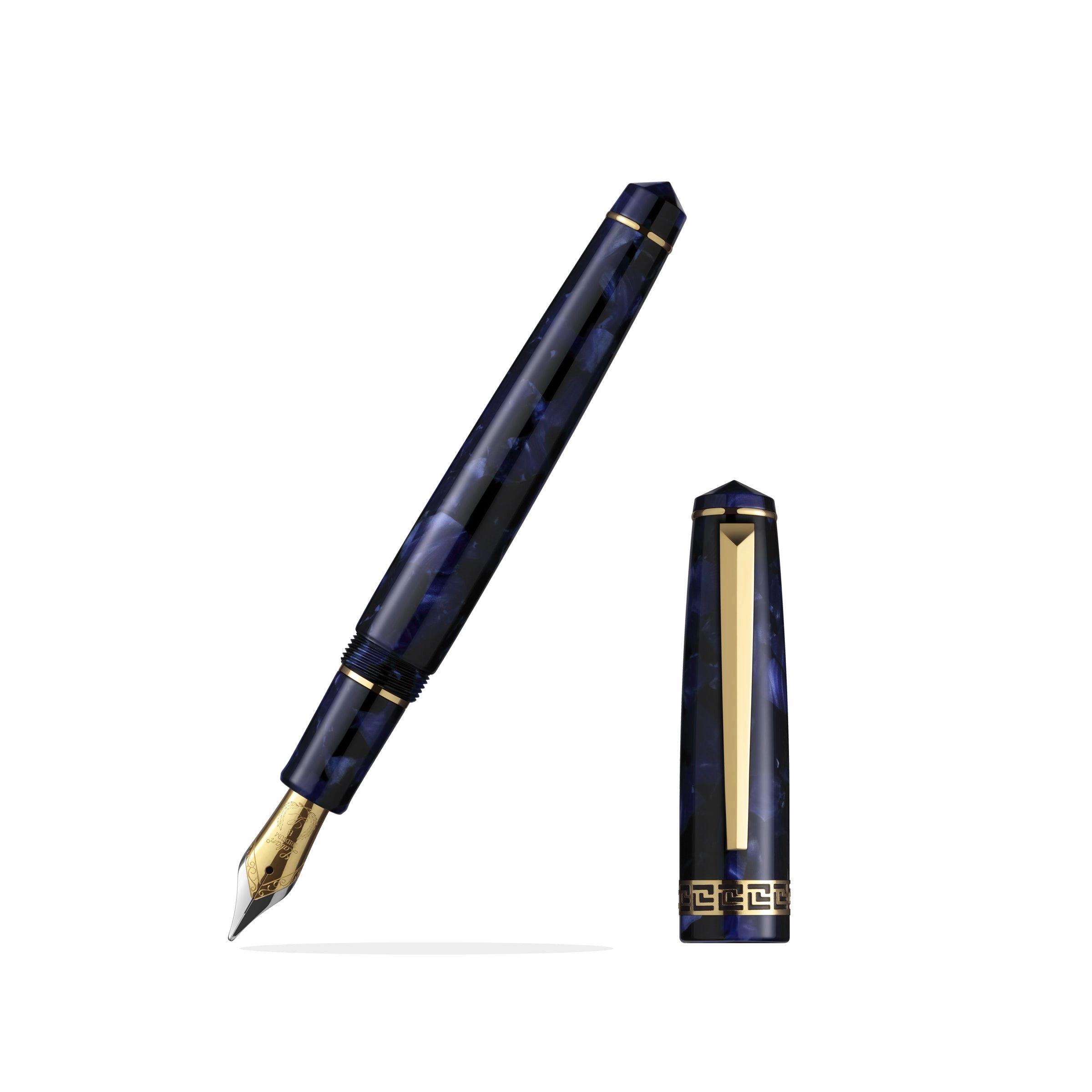 lightweight ceramic Laban Rosa Blue Fountain Pen