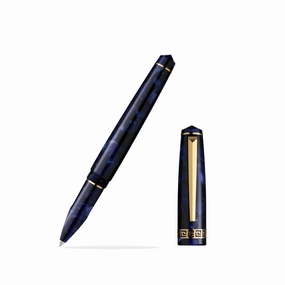 small Laban Rosa Blue Rollerball Pen