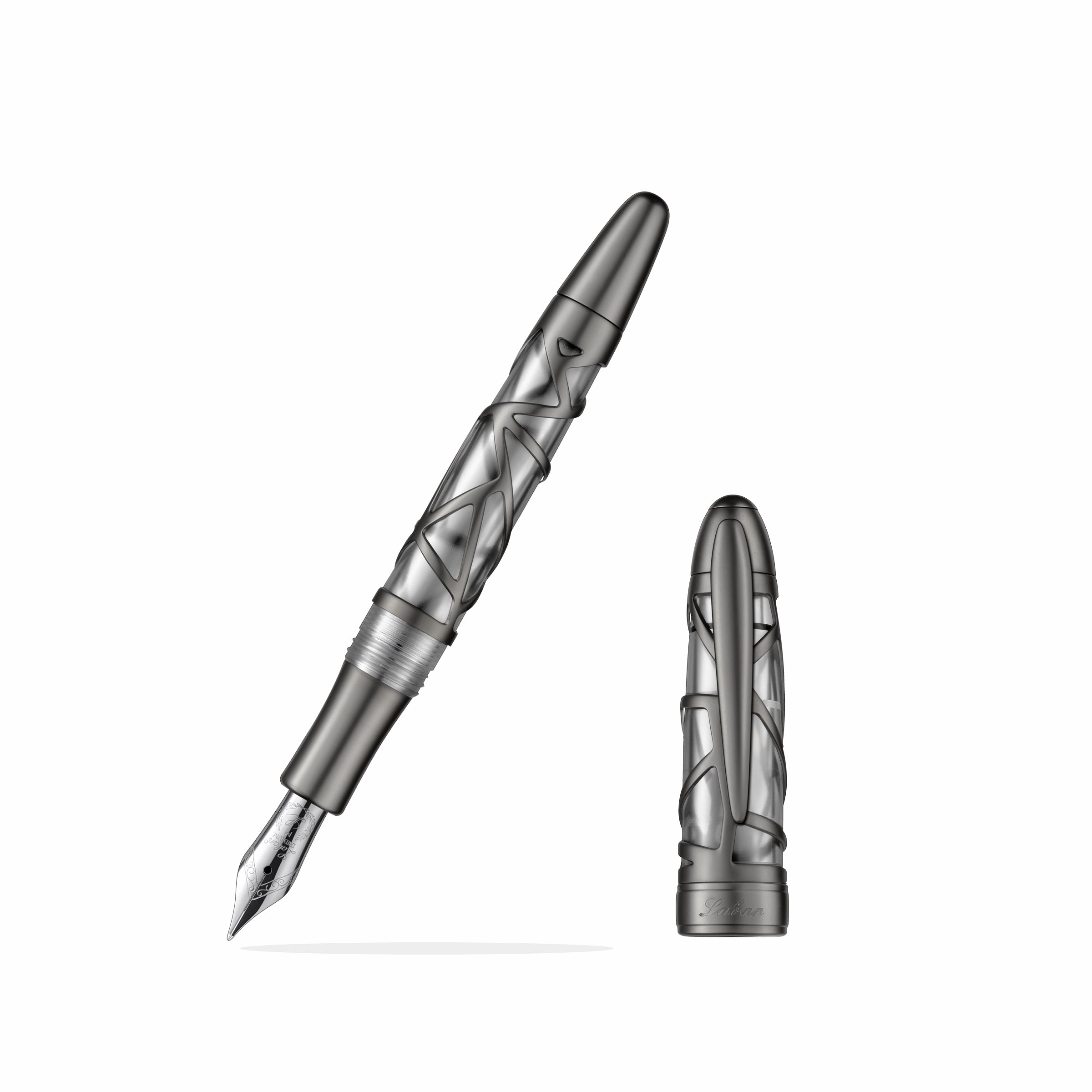 collectible locking Laban Skeleton Gunmetal Fountain Pen