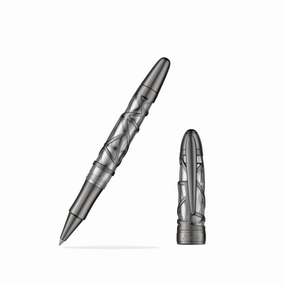 Laban Skeleton Gunmetal Rollerball Pen wooden