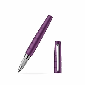 shiny small Laban Solar Purple Rollerball Pen