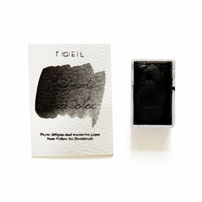 thin Lamp Black Pbk7 - Artist Grade Handmade Honey Based Watercolor Paint Full Pan 3.2Ml