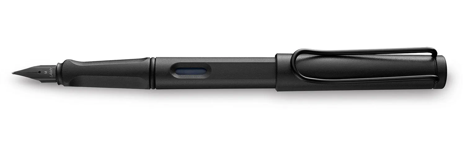 tiny Lamy Safari Charcoal Fountain Pen