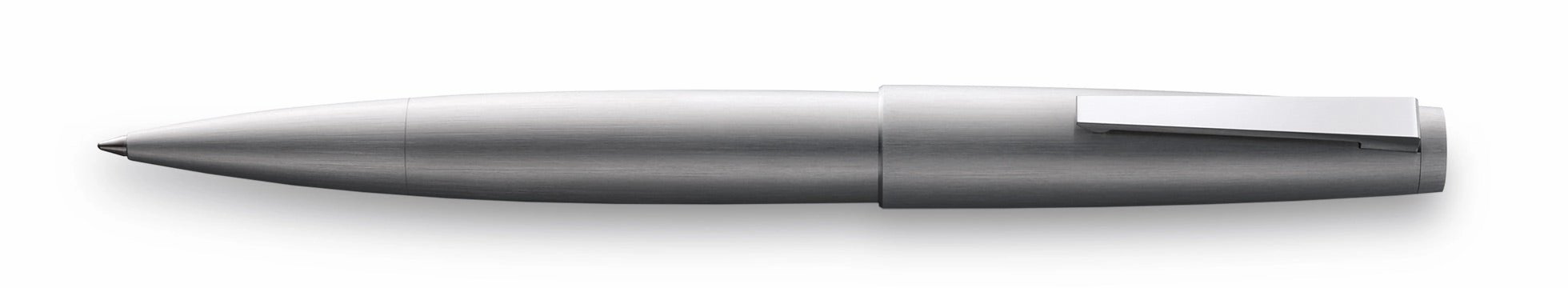 top Lamy 2000 Brushed Stainless Steel Rollerball Pen
