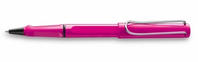 Lamy Safari Pink Rollerball Pen wide refillable