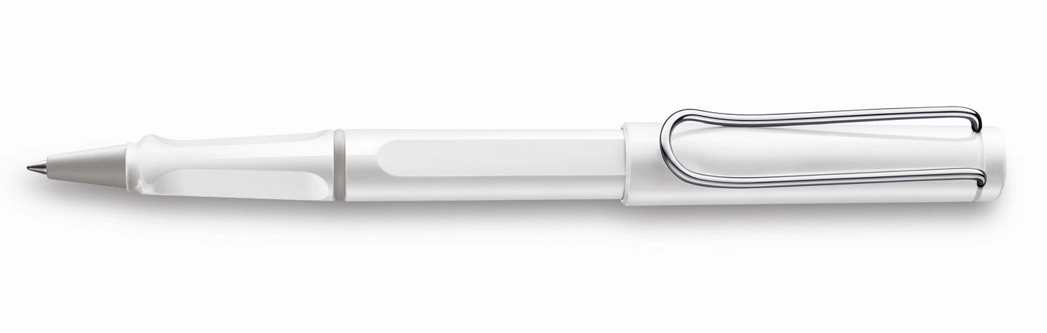 slim professional Lamy Safari White Rollerball Pen