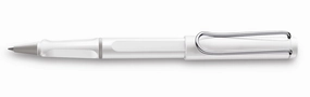 slim professional Lamy Safari White Rollerball Pen