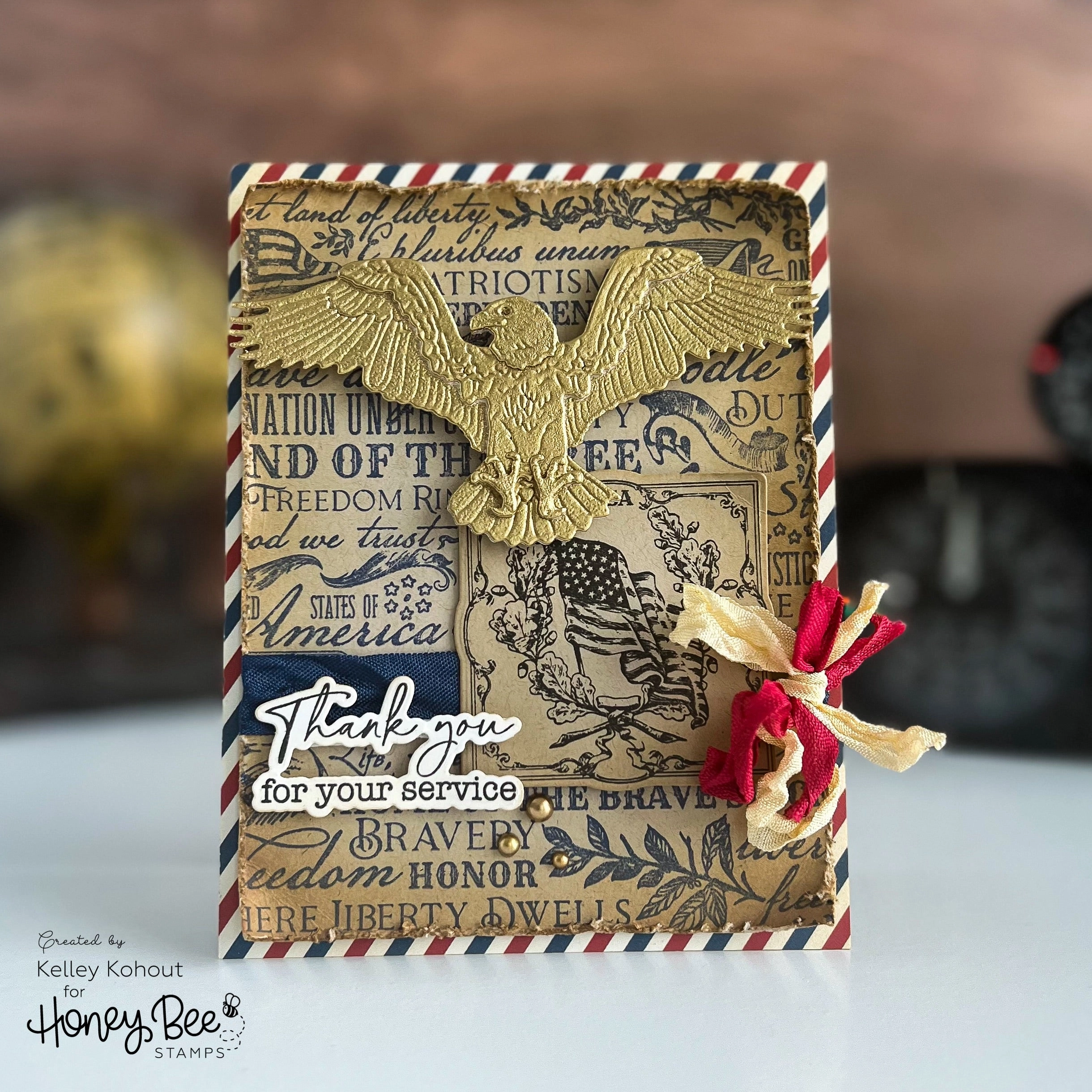 quickdry Land Of The Free - 5X6 Cling Stamp