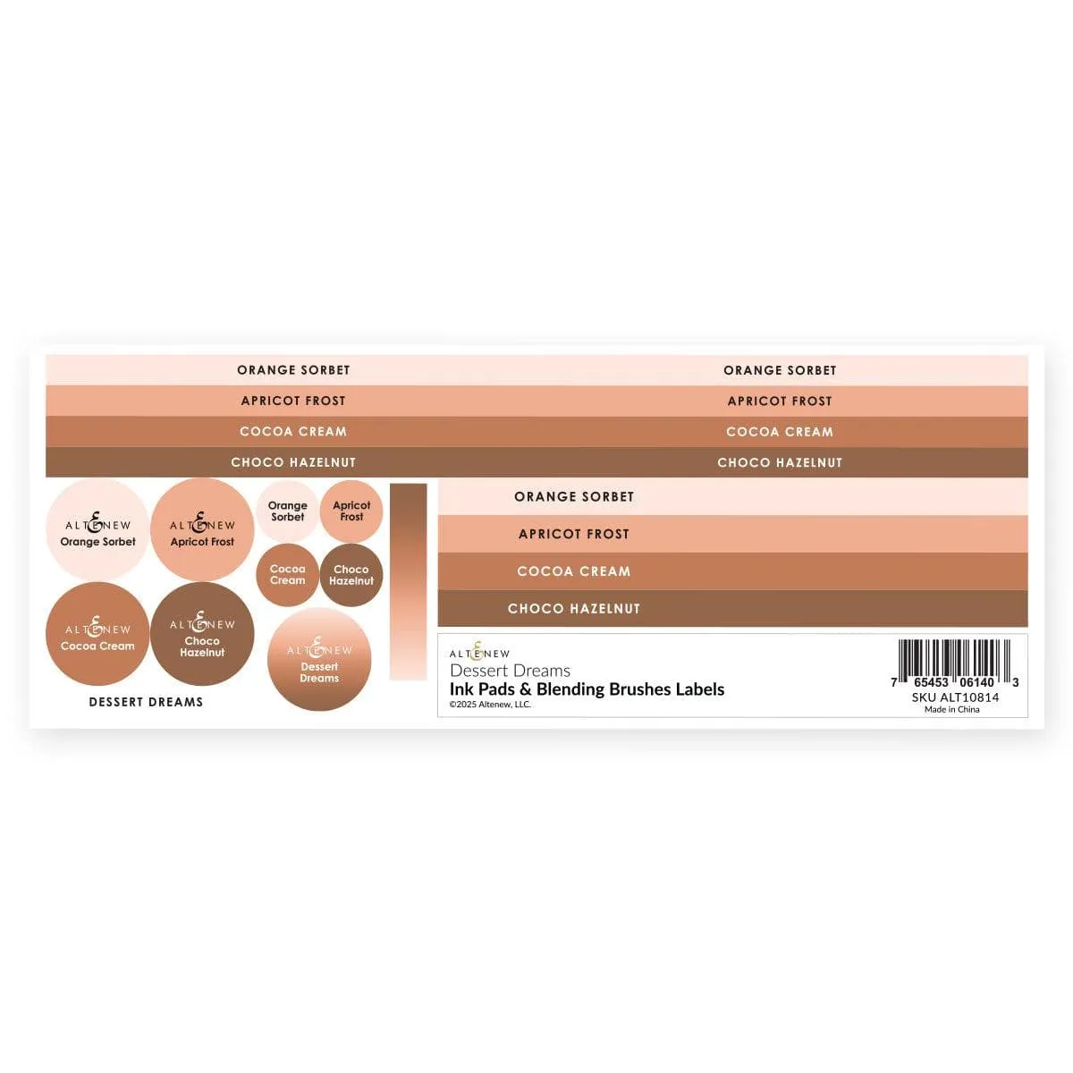 Ink Pads & Blending Brushes Label Set -?Dessert?Dreams single manual