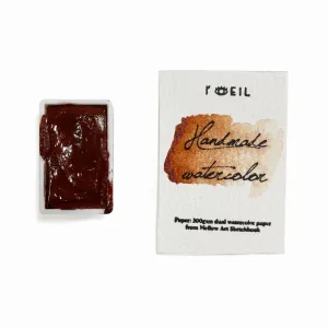 wrapped Red Ochre Armenia Pr102 - Artist Grade Handmade Honey Based Watercolor Paint Full Pan 3.2Ml