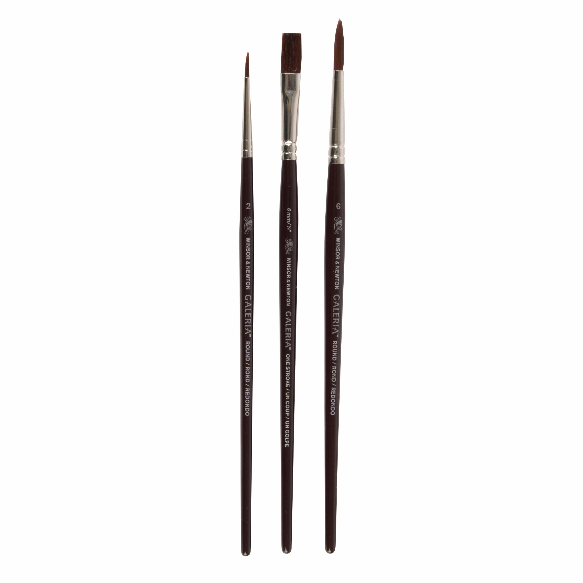 3-Pack Galeria Brushes - Assorted tall
