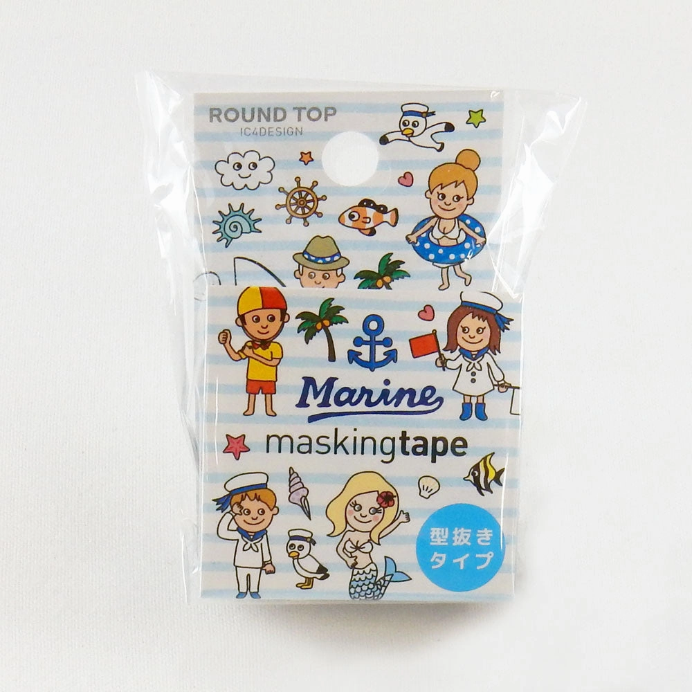 Beach Washi Tape Round Top tall