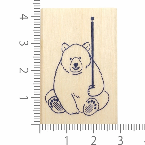 Beverly Companion Rubber Stamp - Bear collapsible mini