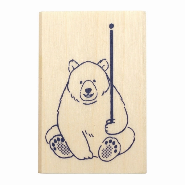Beverly Companion Rubber Stamp - Bear seasonal