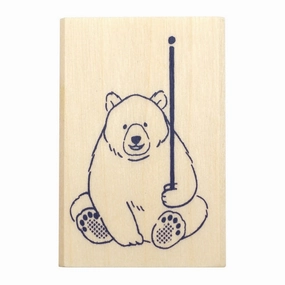 Beverly Companion Rubber Stamp - Bear seasonal