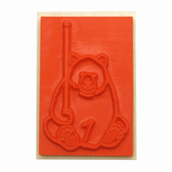 Beverly Companion Rubber Stamp - Bear retractable