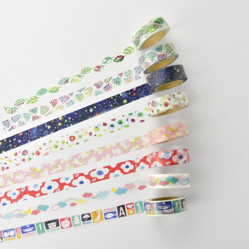 glossy bamboo Diamond Washi Tape Space Craft