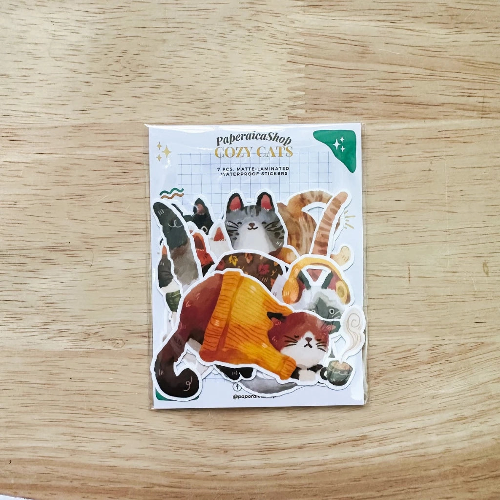 Paperaicashop Cozy Cats Sticker Pack springloaded